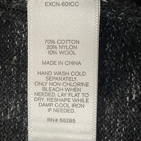 Express Dark Gray Cotton Wool Knit Pullover Sweater NEW - Picture 4 of 5